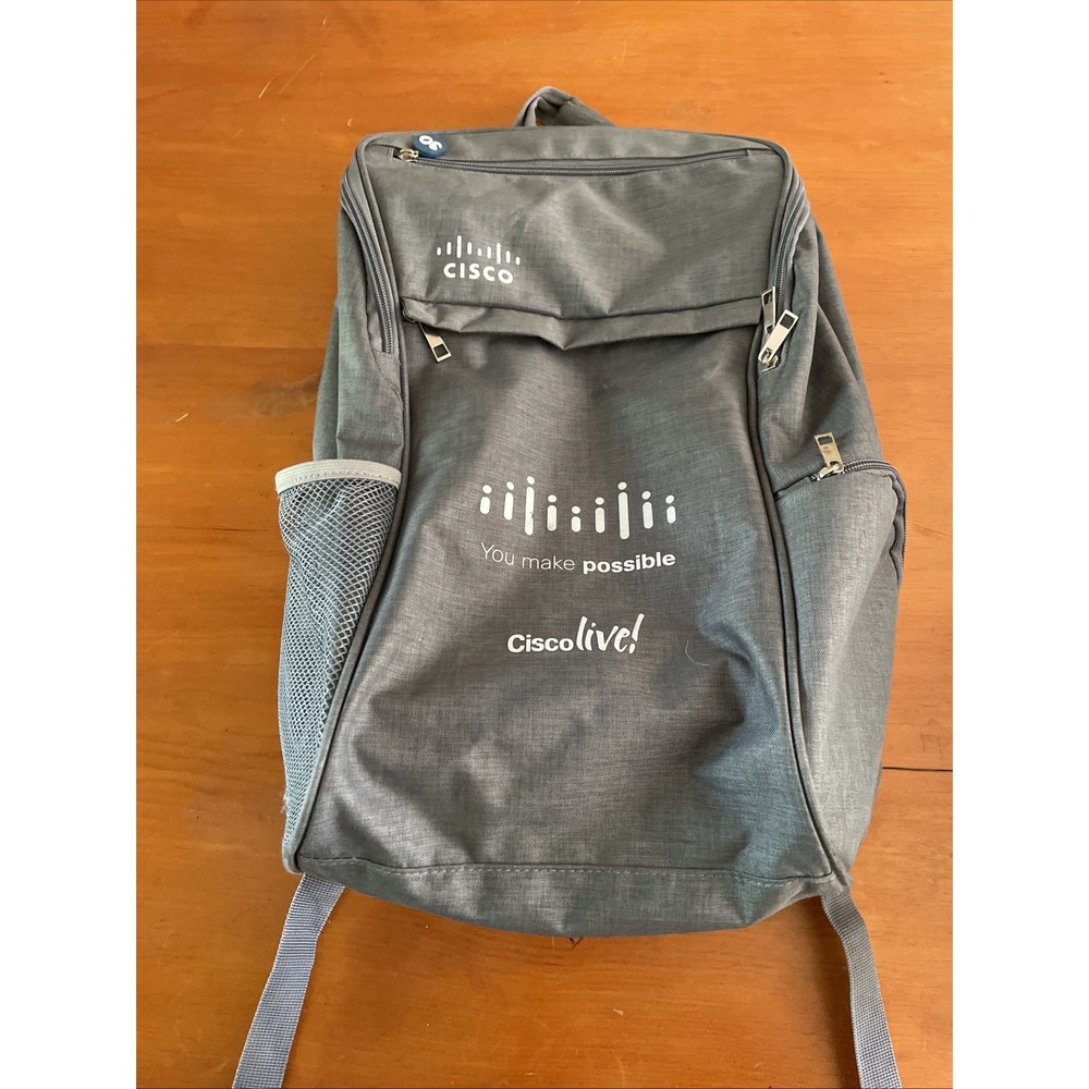 Cisco Systems Live Gray Backpack Bag Insight Laptop Checkpoint Friendly Computer